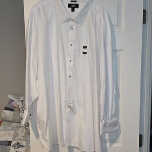 Classic White Long-Sleeve Dress Shirt